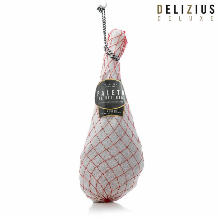 Set de Paleta Ibérica de Bellota y Jamonero Delizius Deluxe 1