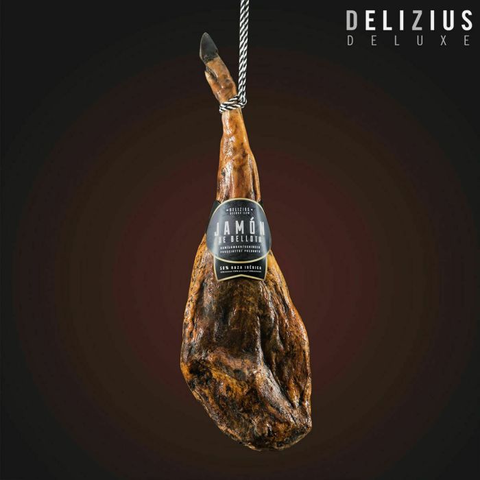 Set de Jamón Ibérico de Bellota y Jamonero Delizius Deluxe 5