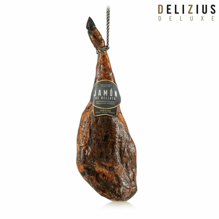 Set de Jamón Ibérico de Bellota y Jamonero Delizius Deluxe 2