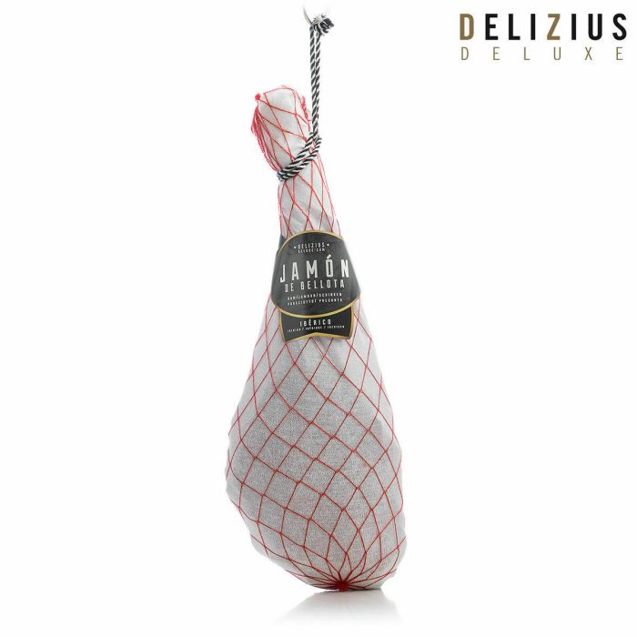 Set de Jamón Ibérico de Bellota y Jamonero Delizius Deluxe 1