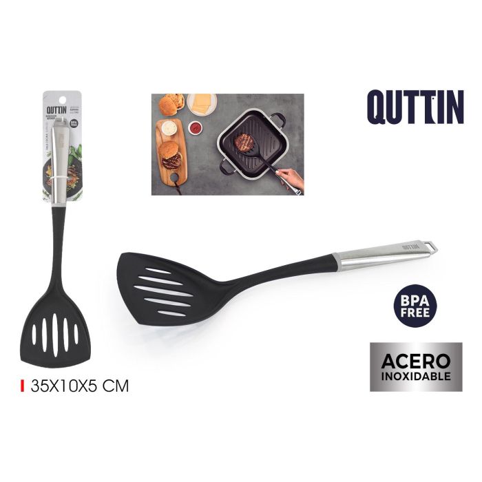 Pala con surcos de nylon y mango de acero Quttin (24 Unidades) Pala con surcos de nylon y mango de acero Quttin (24 Unidades)