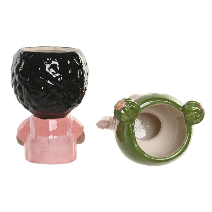 Macetero Urban DKD Home Decor Verde Marron 11 x 16 x 11 cm (4 Unidades) 2 Macetero Urban DKD Home Decor Verde Marron 11 x 16 x 11 cm (4 Unidades) 2