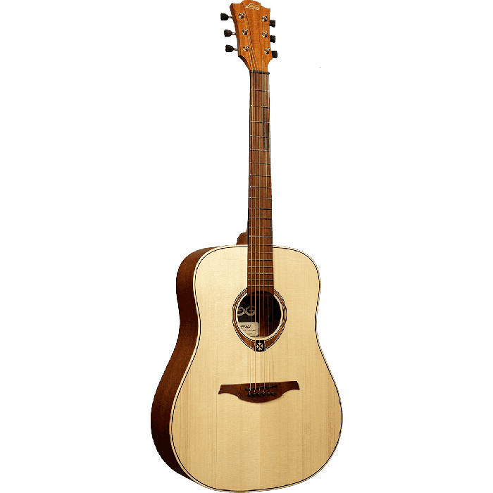 LAG Guitarra Acústica Folk Dreadnought Tramontane 70 - Natural Lag Satinado Tapa Abeto Engelmann Macizo 1