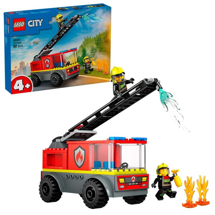 LEGO City 60463 Camión de Bomberos con Escalera - Set de Construcción - Niños a partir de 4 años