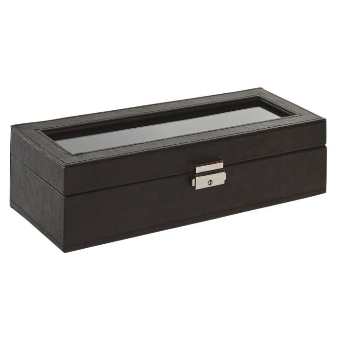 Caja-Joyero Home ESPRIT Beige Marrón oscuro Poliuretano Cristal Madera MDF 30 x 10 x 8 cm 1 Caja-Joyero Home ESPRIT Beige Marrón oscuro Poliuretano Cristal Madera MDF 30 x 10 x 8 cm 1