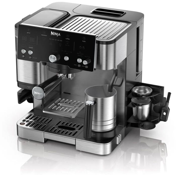 Ninja ES501EU Cafetera Semi-automática Luxe Café Essential con Molinillo Integrado, Espumador, 2L, Acero Inoxidable 2 Ninja ES501EU Cafetera Semi-automática Luxe Café Essential con Molinillo Integrado, Espumador, 2L, Acero Inoxidable 2