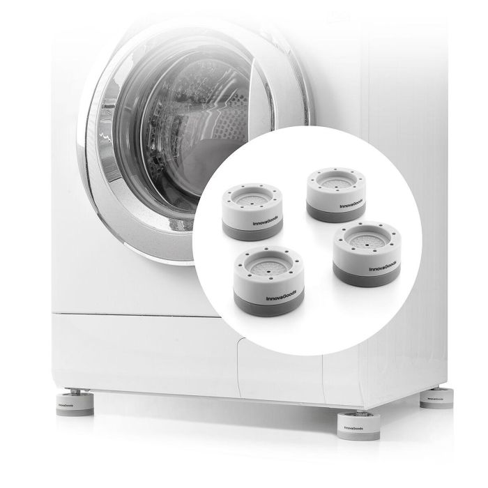 Innovag Set de Pies Antivibración Apilables Novib, 6,6 x 3,8 x 6,6 cm (24 Cajas) 5