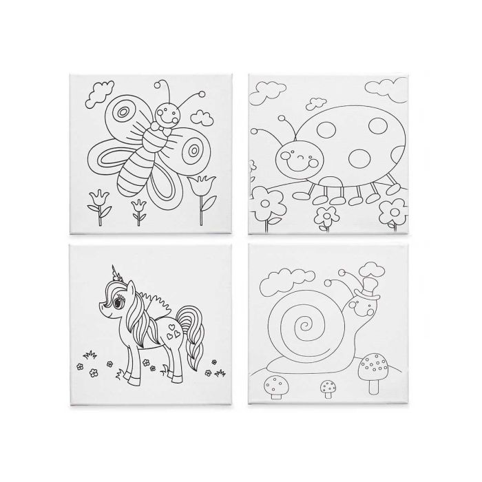 Lienzo Manualidad 15X15Cm Animales Surtidos Pincello (24 Unidades) 1 Lienzo Manualidad 15X15Cm Animales Surtidos Pincello (24 Unidades) 1