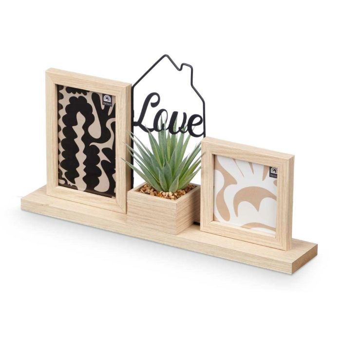 Marco de Fotos GiftDecor 411104 Natural Metal Plástico Madera MDF (6 Unidades) 1 Marco de Fotos GiftDecor 411104 Natural Metal Plástico Madera MDF (6 Unidades) 1