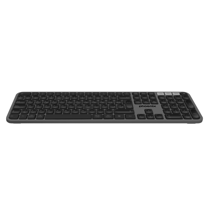 Teclado Bluetooth Phoenix K300 Gris Qwerty Español 4