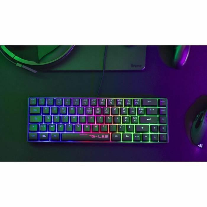 Teclado para juegos - THE G-LAB - KEYZ-HYDROGEN/FR - 60% Membrana negra 2