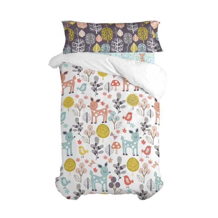 Sábana Bajera HappyFriday MOSHI MOSHI Multicolor Cama de 90 1