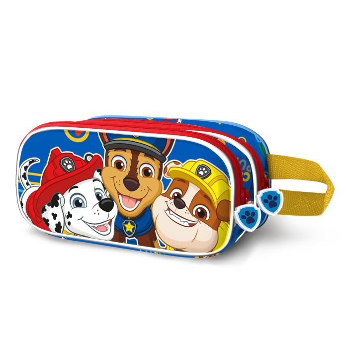 Estuche Portatodo 3D Doble Cool Paw Patrol La Patrulla Canina Azul