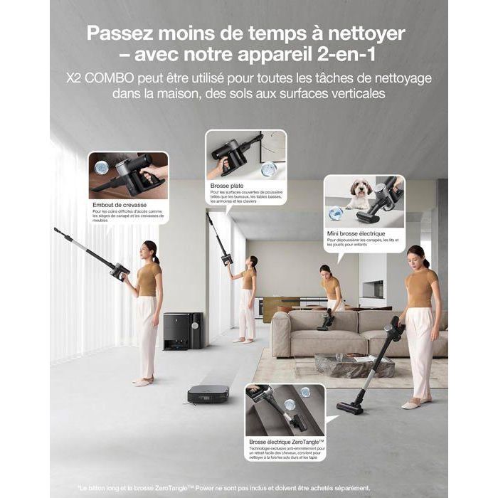 ECOVACS DEEBOT X2 COMBO - Robot Aspirador con Aspirador de Mano - 8700Pa - Doble Vaciado Automático 1 ECOVACS DEEBOT X2 COMBO - Robot Aspirador con Aspirador de Mano - 8700Pa - Doble Vaciado Automático 1