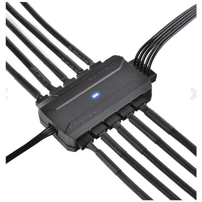Thermaltake Commander FP Concentrador Ventiladores Molex 10 Puertos Negro Plug & Play para PC 7 Thermaltake Commander FP Concentrador Ventiladores Molex 10 Puertos Negro Plug & Play para PC 7