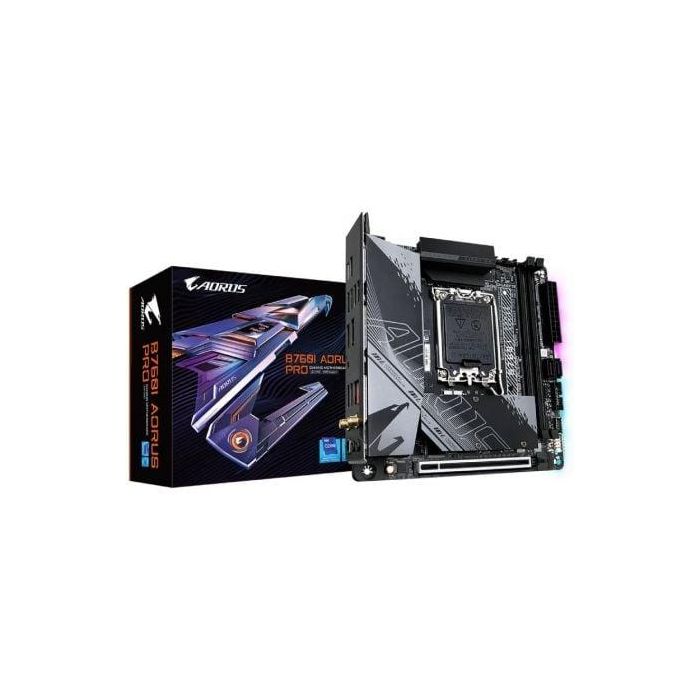 GIGABYTE B760I AORUS PRO placa base Intel B760 Express LGA 1700 mini ITX GIGABYTE B760I AORUS PRO placa base Intel B760 Express LGA 1700 mini ITX