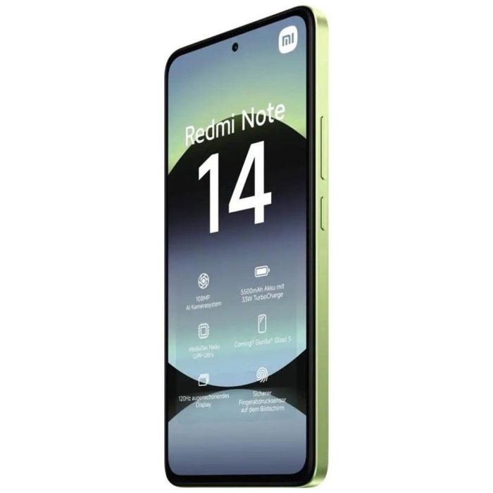 Xiaomi MZB0J0IEU Smartphone Redmi Note 14 6GB RAM 128GB 6.67" 120Hz 108MP Cámara 5500mAh Batería Helio G99-Ultra Verde 3