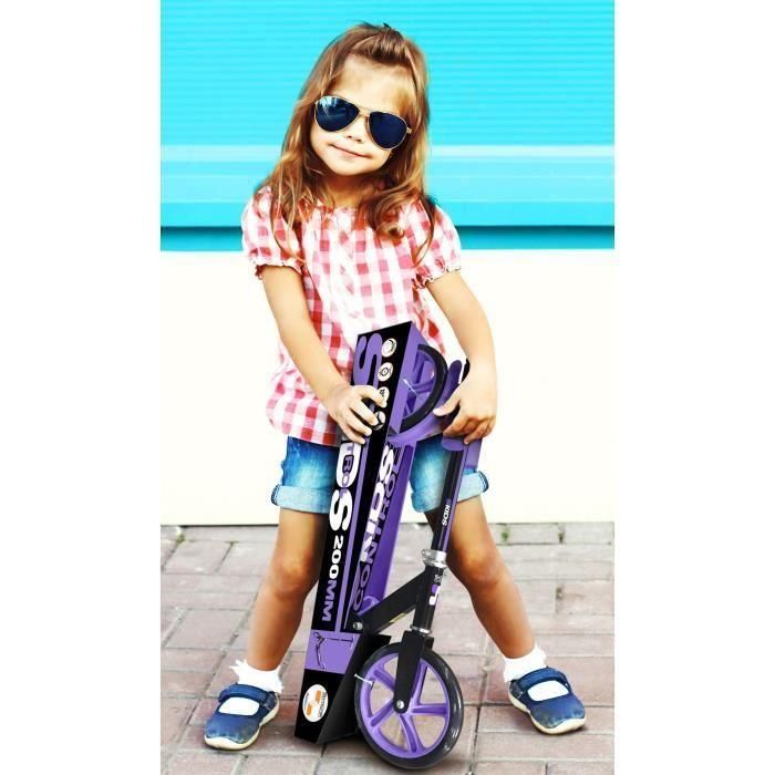 UNIVERSAL - Scooter plegable ajustable de 200 mm con soporte de control de patinaje de color malva 3 UNIVERSAL - Scooter plegable ajustable de 200 mm con soporte de control de patinaje de color malva 3