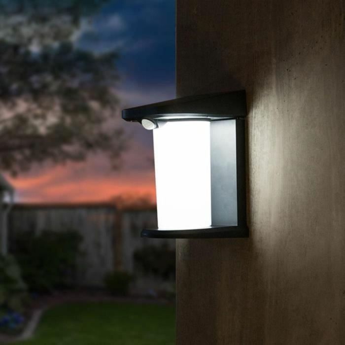 Lumisky LUM1707333597209 Juego de 2 Focos Solares Aplique H18 cm con Detector de Movimiento y Luz LED Blanca 4 Lumisky LUM1707333597209 Juego de 2 Focos Solares Aplique H18 cm con Detector de Movimiento y Luz LED Blanca 4