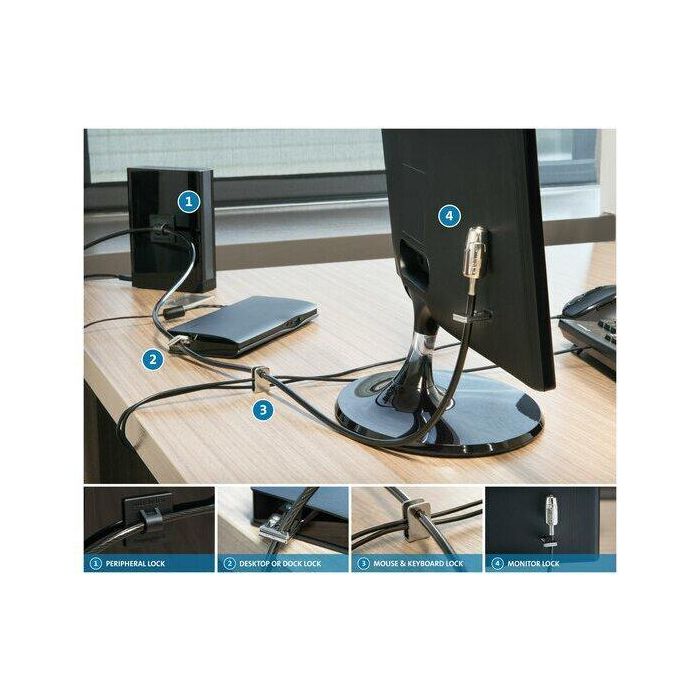 Kensington Desktop & Peripherals Locking Kit 2.0, S, 25 pcs, EU 6 Kensington Desktop & Peripherals Locking Kit 2.0, S, 25 pcs, EU 6