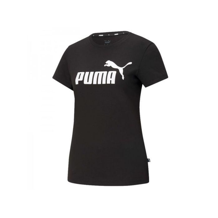 Camiseta de Manga Corta Mujer Puma LOGO TEE 586774 01 Negro S