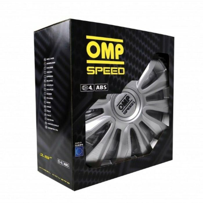 Tapacubos OMP Magnum Speed Plateado 15" (4 uds) 1