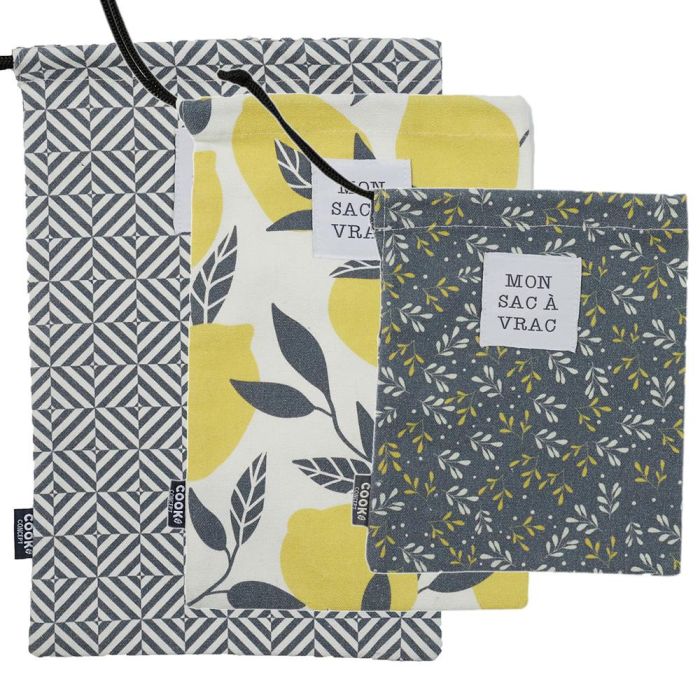 Cook Concept Juego de 3 Bolsas Granel de Poliéster 6 Cook Concept Juego de 3 Bolsas Granel de Poliéster 6