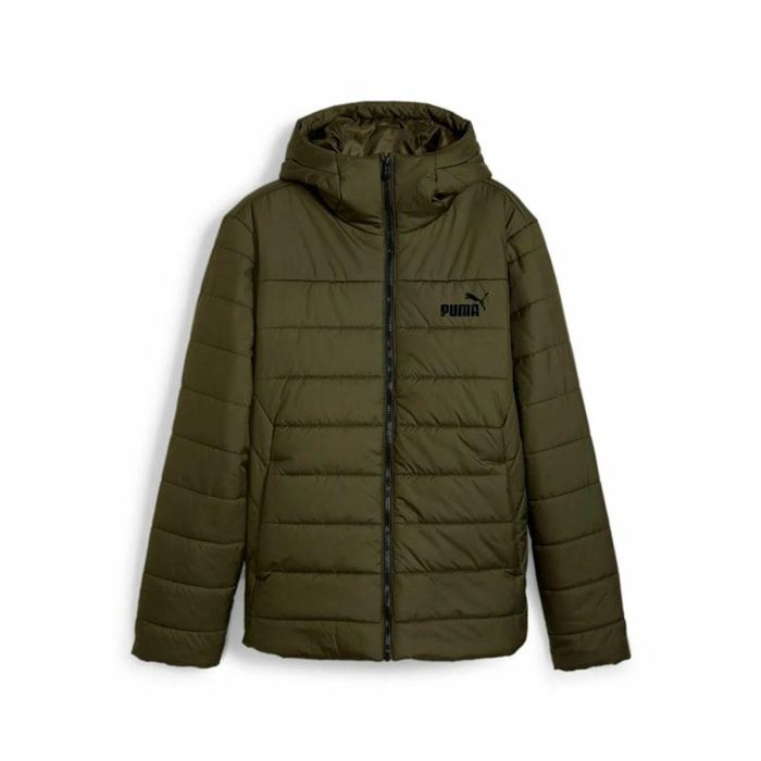 Chaqueta Deportiva para Hombre Puma Essentials Hooded Padded Verde oscuro 0 Chaqueta Deportiva para Hombre Puma Essentials Hooded Padded Verde oscuro 0