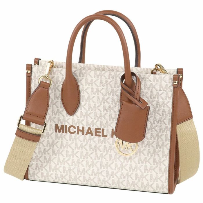 Bolso Mujer Michael Kors Mirella Beige 25 x 20 x 8 cm