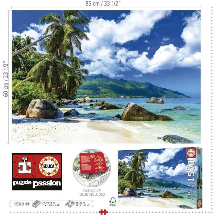 Puzzle 1500 Seychelles 19564 Educa 2