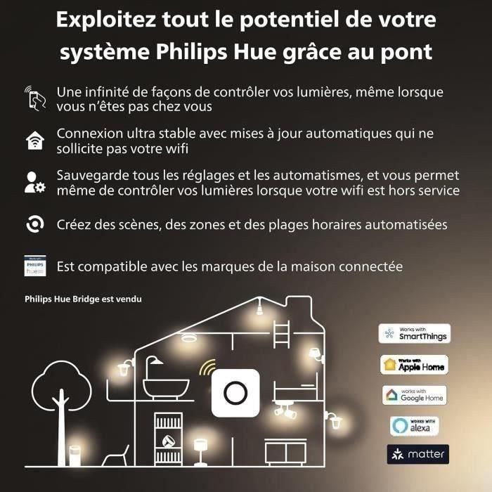 Bombilla conectada - PHILIPS HUE - MR16 - Luz blanca - Compatible con Bluetooth - Pack de 2 - Funciona con app y voz 4 Bombilla conectada - PHILIPS HUE - MR16 - Luz blanca - Compatible con Bluetooth - Pack de 2 - Funciona con app y voz 4