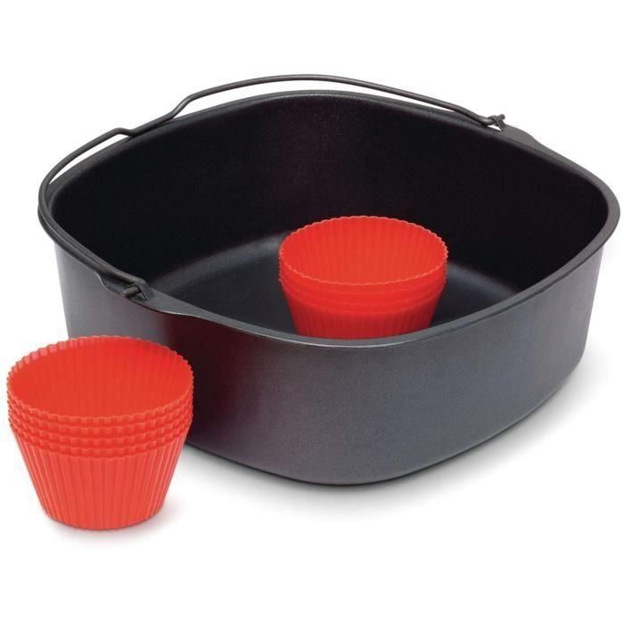 Kit de pastelería y moldes de muffins de silicona para Airfryer XL - Philips - HD9945/01 1 Kit de pastelería y moldes de muffins de silicona para Airfryer XL - Philips - HD9945/01 1