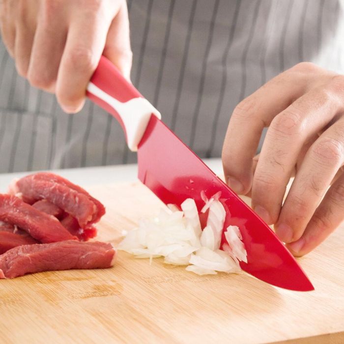 Juego de Cuchillos Cerámicos y Pelador Knoolvs InnovaGoods 6 Piezas 4 Juego de Cuchillos Cerámicos y Pelador Knoolvs InnovaGoods 6 Piezas 4