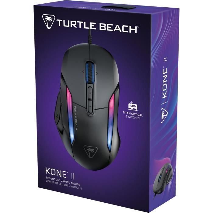 Turtle Beach TUR0731855710027 Ratón Inalámbrico para Juegos Kone II Ultraligero Negro 26.000 DPI 23 funciones personalizables 5
