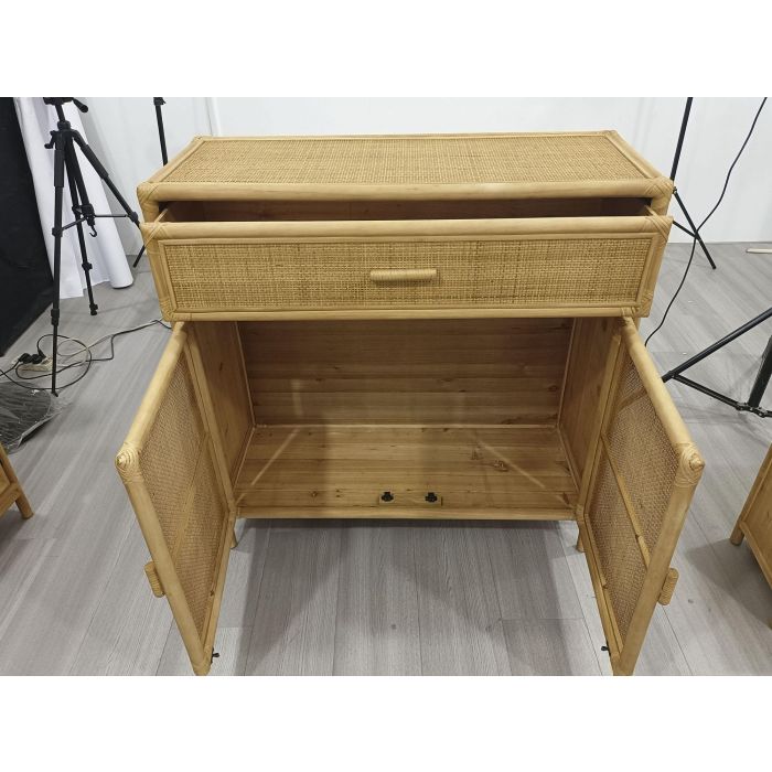 Aparador Tropical DKD Home Decor Marron Claro 40 x 100 x 100 cm 2 Aparador Tropical DKD Home Decor Marron Claro 40 x 100 x 100 cm 2