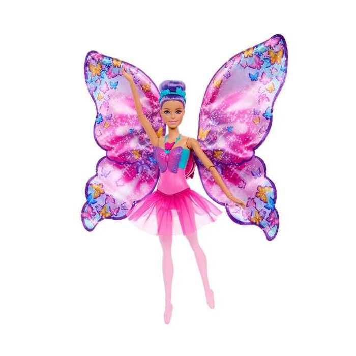 Barbie-De bailarina a mariposa-Muñeca transformación 2 en 1 HXJ10 1 Barbie-De bailarina a mariposa-Muñeca transformación 2 en 1 HXJ10 1