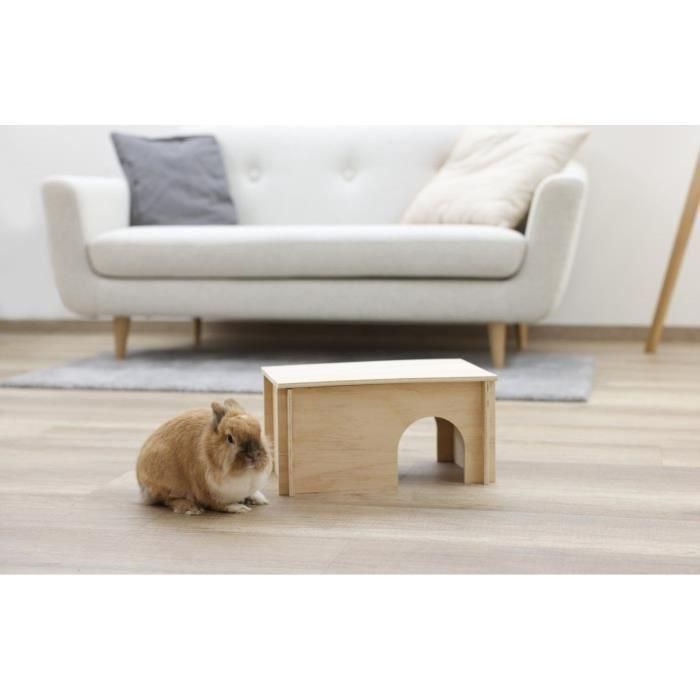 Refugio para roedores - Kerbl - Beige - Techo desmontable - Fácil montaje - Para hámsteres 1 Refugio para roedores - Kerbl - Beige - Techo desmontable - Fácil montaje - Para hámsteres 1