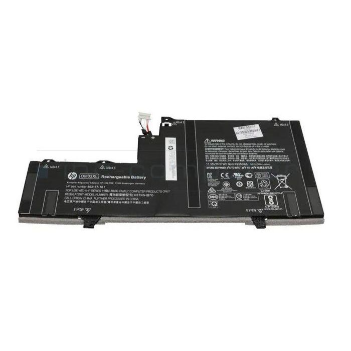HP Li-Polymer, 4935 mAh / 57 Wh, 11.55, 3 Cells, 11.55 Volt, Intern HP Li-Polymer, 4935 mAh / 57 Wh, 11.55, 3 Cells, 11.55 Volt, Intern