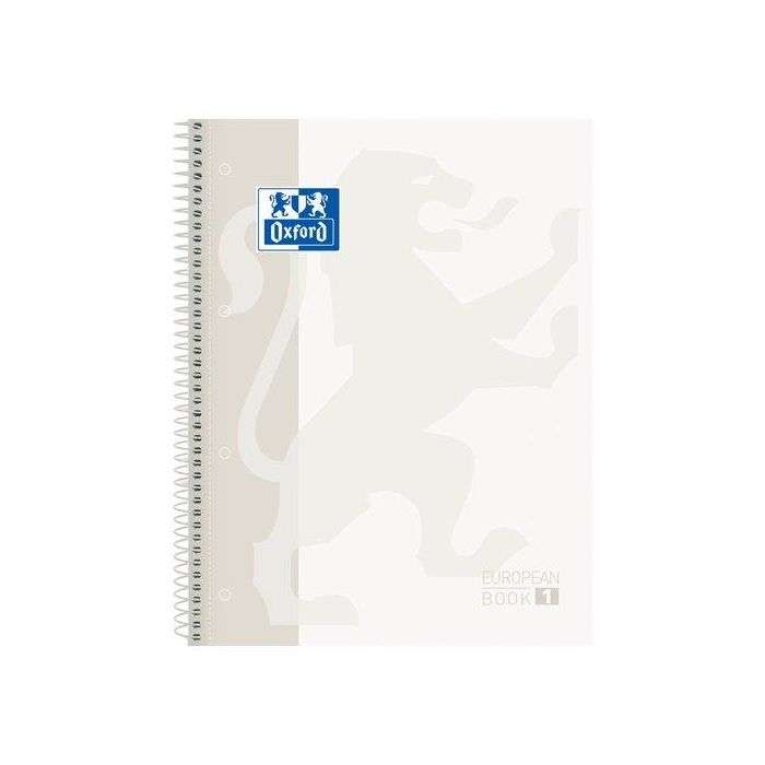 Bloc Oxford School Eu.Book 1 Micro.Tapa Extra A4+ 80H Cuadric.5X5 90G Blanco 5 unidades