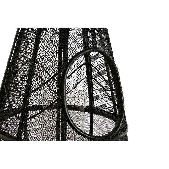 Portavela Colonial DKD Home Decor Negro 28 x 50 x 28 cm 4 Portavela Colonial DKD Home Decor Negro 28 x 50 x 28 cm 4
