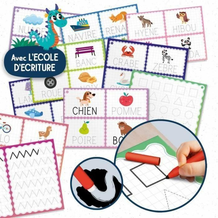 Liscianigiochi Mesa de Dibujo y Escritura Educativa MONTESSORI PEN A Partir de 3 Años 2