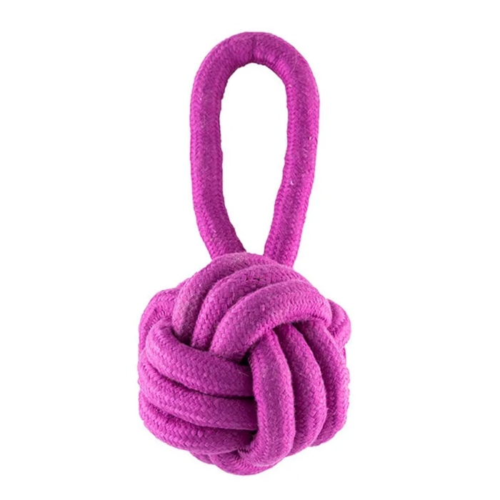 Freedog Pelota con Asa Strong Granate 13x25 cm