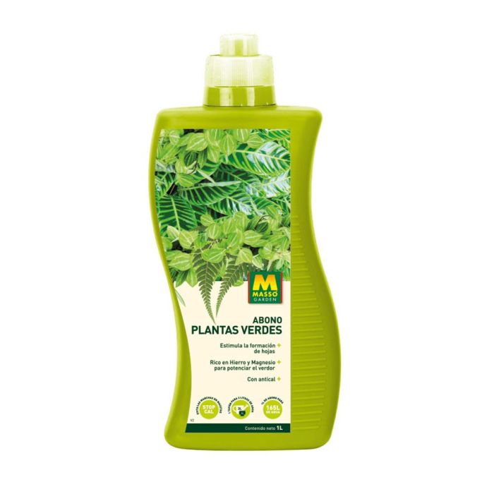 Massó Abono líquido para plantas verdes 1 l - Favorece hojas y verdor 234103 0 Massó Abono líquido para plantas verdes 1 l - Favorece hojas y verdor 234103 0