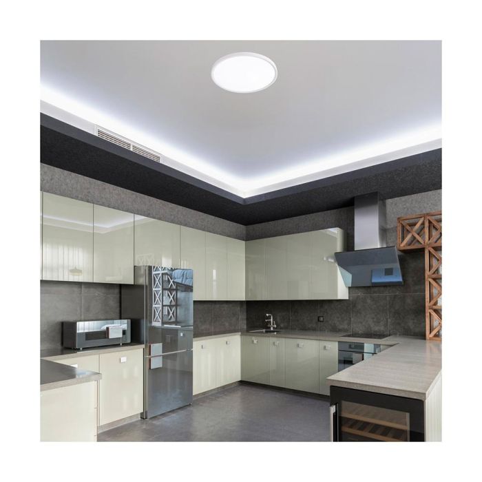 Cristalrecord Plafón LED Circular Mery 24W 3CCT 2420 lm Ø30x2.5 cm Blanco 2