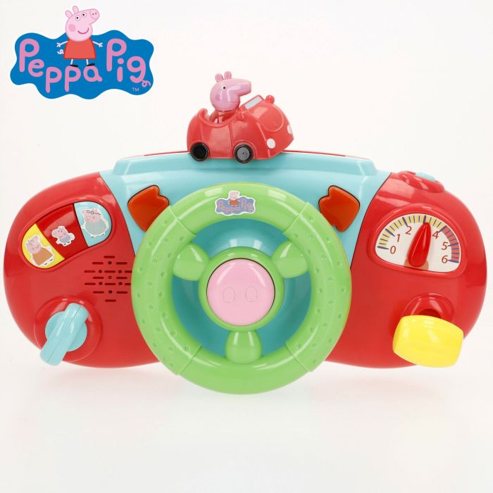 Volante para Carrito de Paseo Peppa Pig 26 x 17 x 7 cm (4 Unidades) 1 Volante para Carrito de Paseo Peppa Pig 26 x 17 x 7 cm (4 Unidades) 1