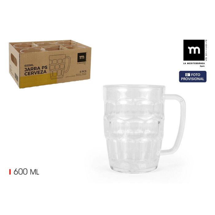 Jarra de Cerveza La Mediterránea 0,6 L (24 Unidades) 3 Jarra de Cerveza La Mediterránea 0,6 L (24 Unidades) 3