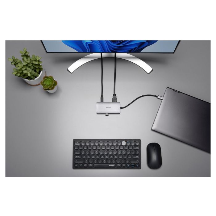 Hub USB Kensington K33820WW Negro Plateado