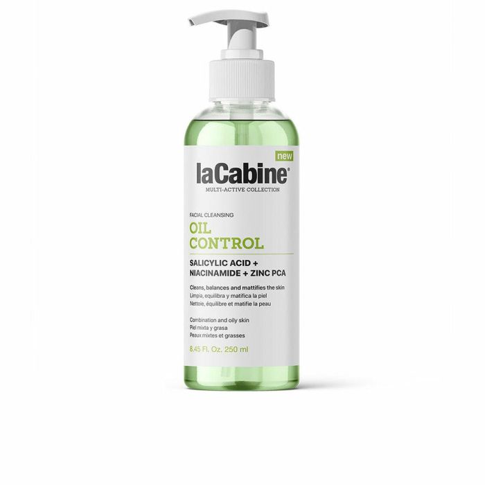 La Cabine Gel Facial Limpiador Oil Control 250 ml - Purifica y Matifica la Piel Mixta y Grasa La Cabine Gel Facial Limpiador Oil Control 250 ml - Purifica y Matifica la Piel Mixta y Grasa