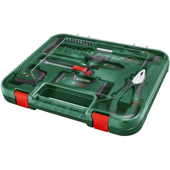 Juego de herramientas manuales Bosch "Universal" de 17 piezas (kit de herramientas de reparación versátil para uso doméstico) 2 Juego de herramientas manuales Bosch "Universal" de 17 piezas (kit de herramientas de reparación versátil para uso doméstico) 2