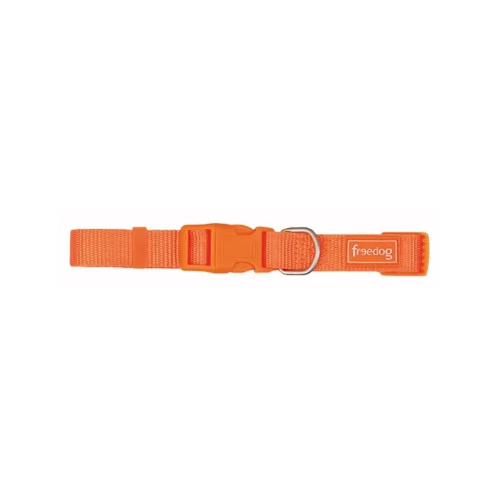 Freedog Collar de Nylon Basic Naranja 25 mm X 38-66 cm